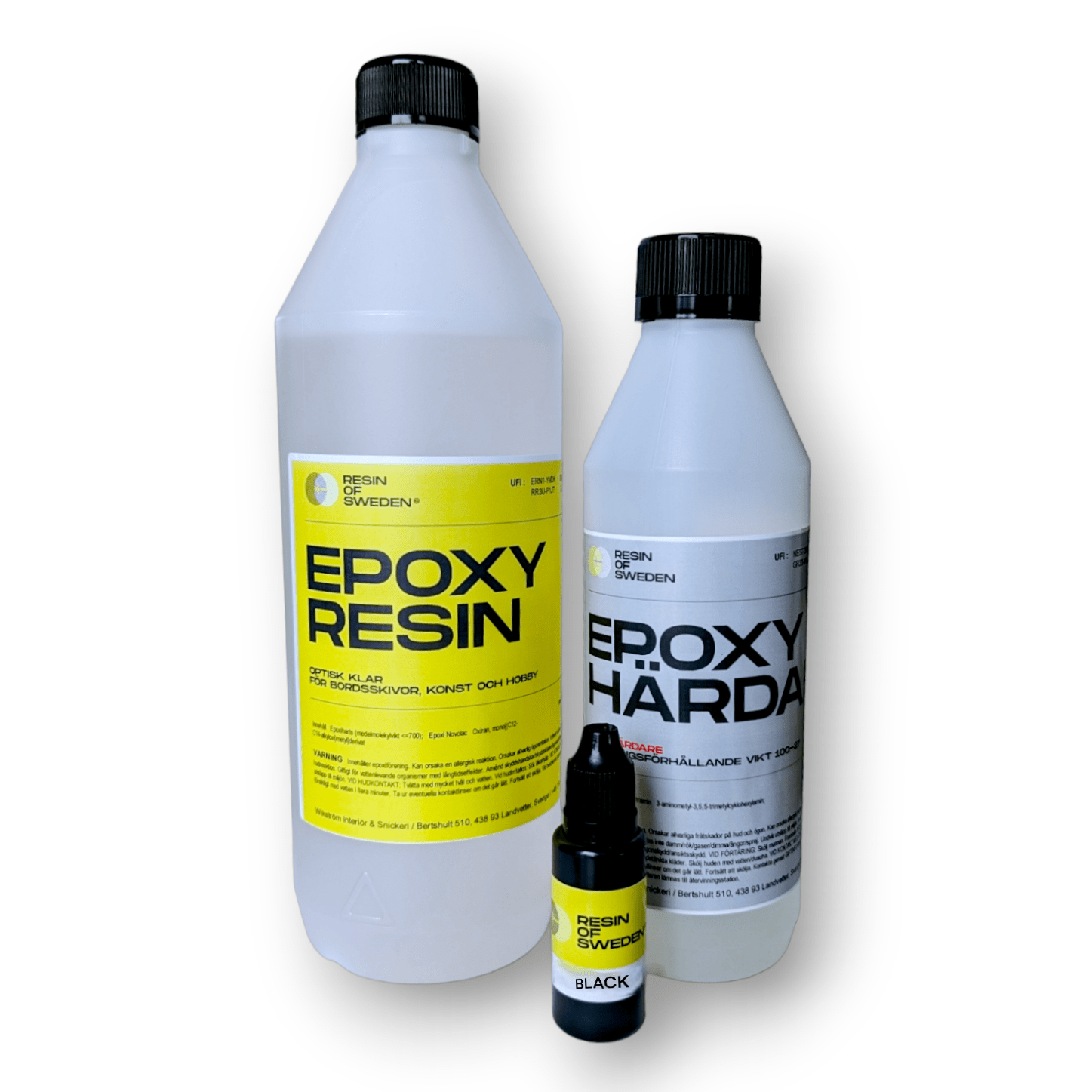 Svart epoxy resin Gjuta sprickor i trä